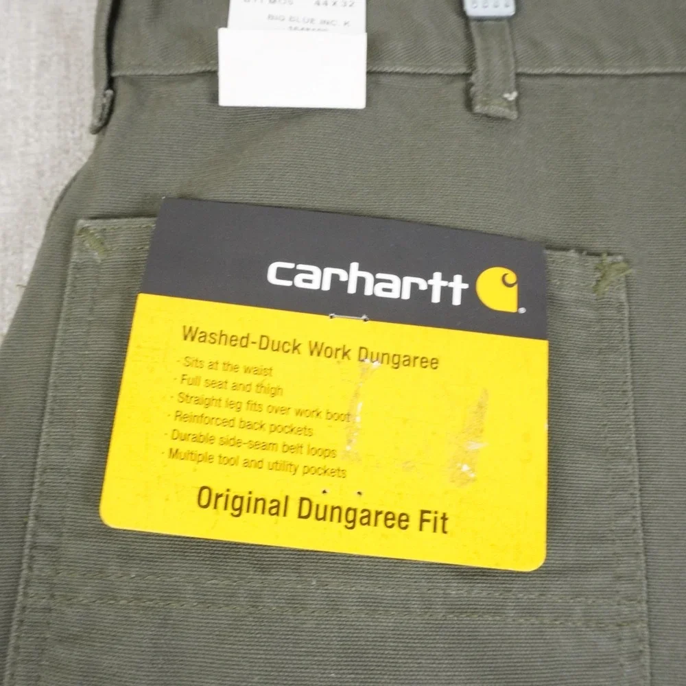 Carhartt B11 MOS Washed-Duck Work Dungaree Pant 44x32 Original Fit Straight Leg